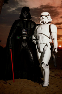 Stormtrooper en Darth Vader